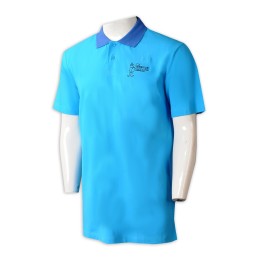 P1283 manufacturing group men's short-sleeved Polo shirt homemade embroidered Logo Polo shirt contrast collar blue theme park Polo shirt center HK P1283 manufacturing group men's short-sleeved Polo shirt homemade embroidered Logo Polo shirt contrast collar blue theme park Polo shirt center HK
